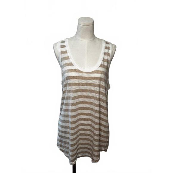 NEW MICHAEL STARS tori striped tank in white - Picture 1 of 3